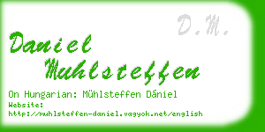 daniel muhlsteffen business card