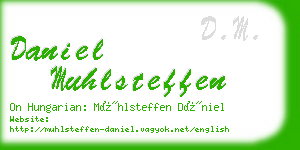 daniel muhlsteffen business card